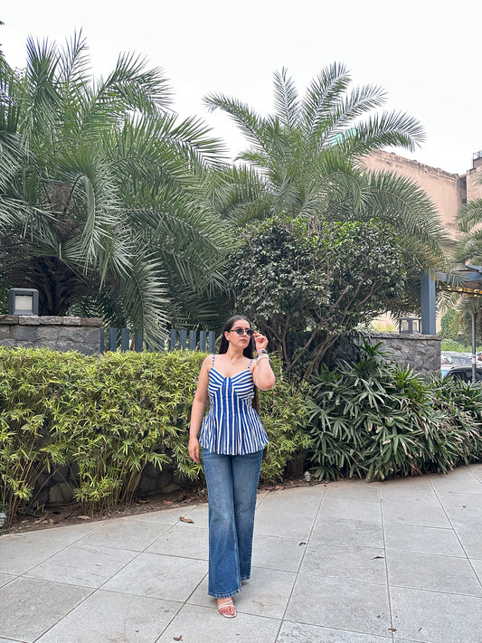 Blush Stripe Top