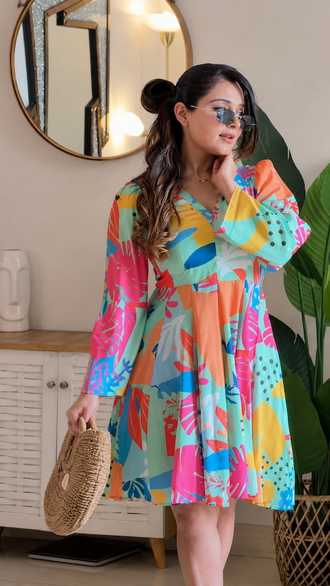Funky Pop Mini Dress