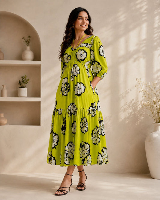 Lime Blossom Dress