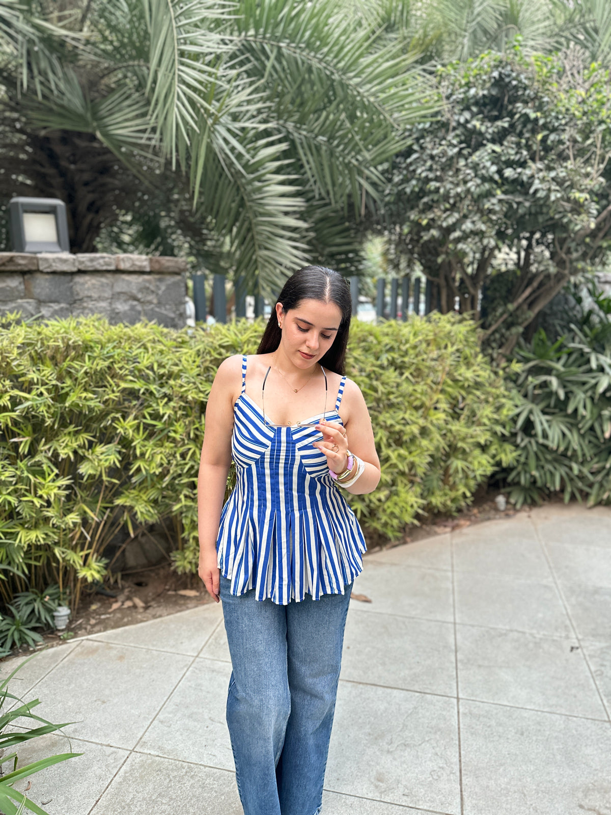 Blush Stripe Top