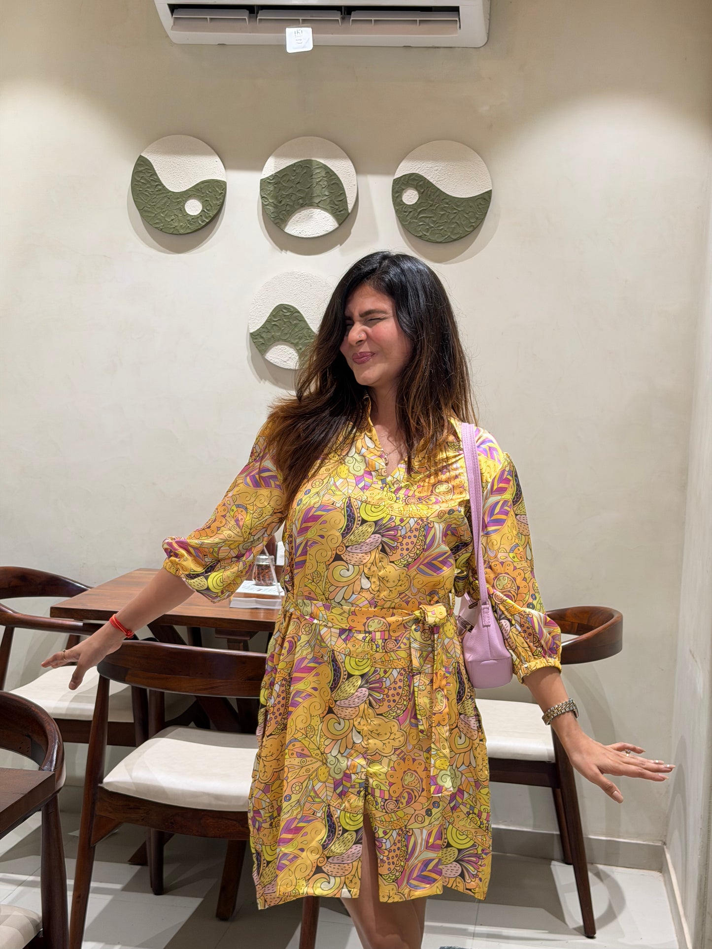 Mustard Melody Shirt Dress