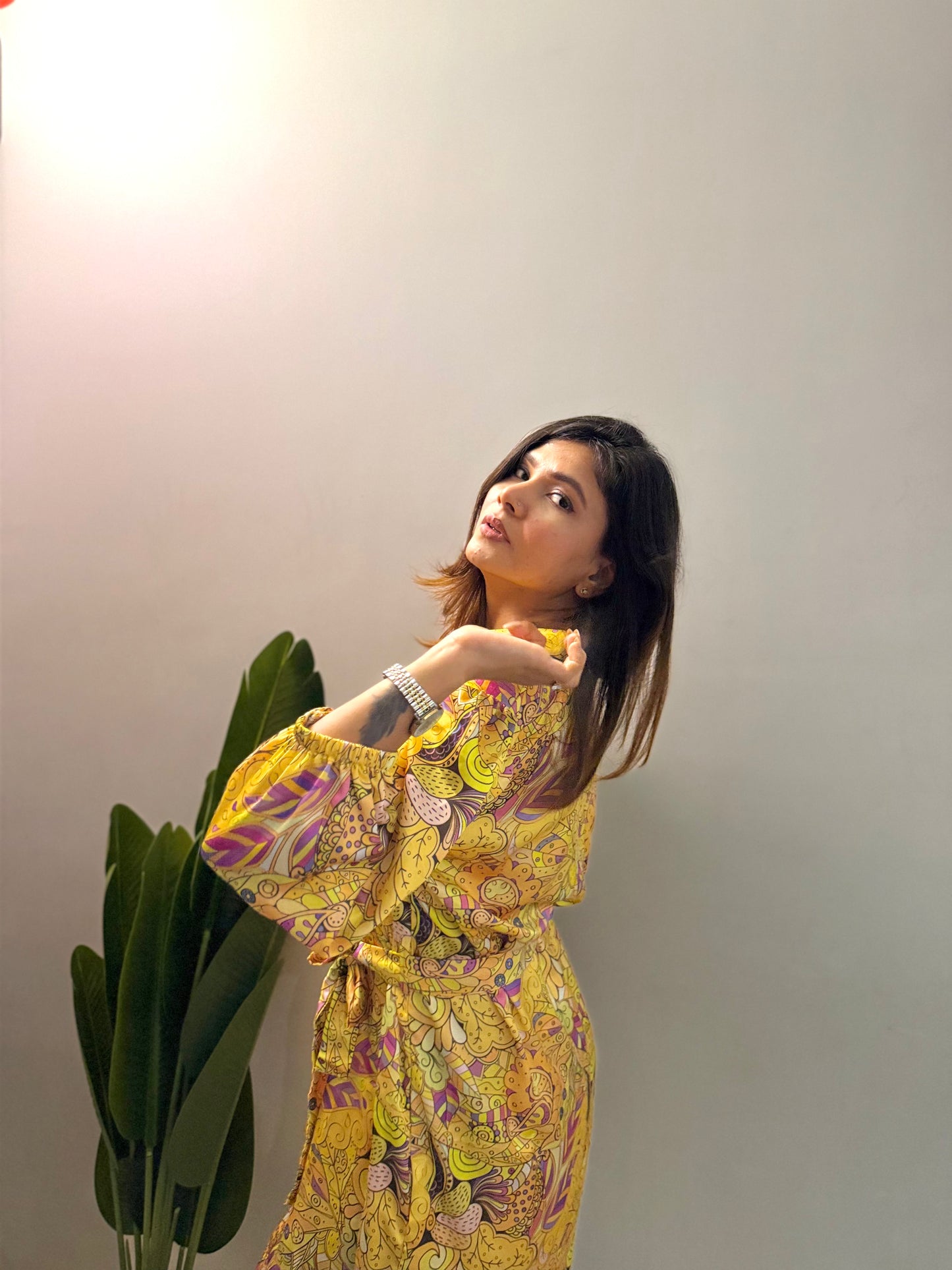 Mustard Melody Shirt Dress